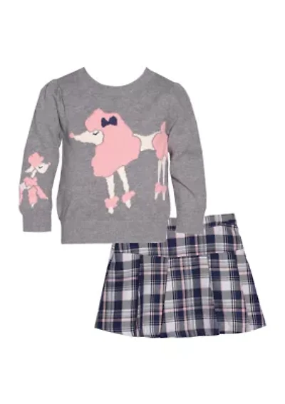 Girls 4-6x Sweater with Skirt Set