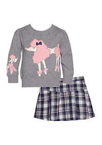 Girls 4-6x Sweater with Skirt Set
