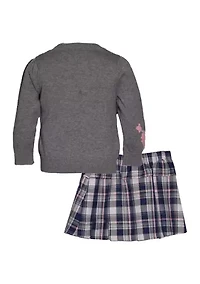 Girls 4-6x Sweater with Skirt Set