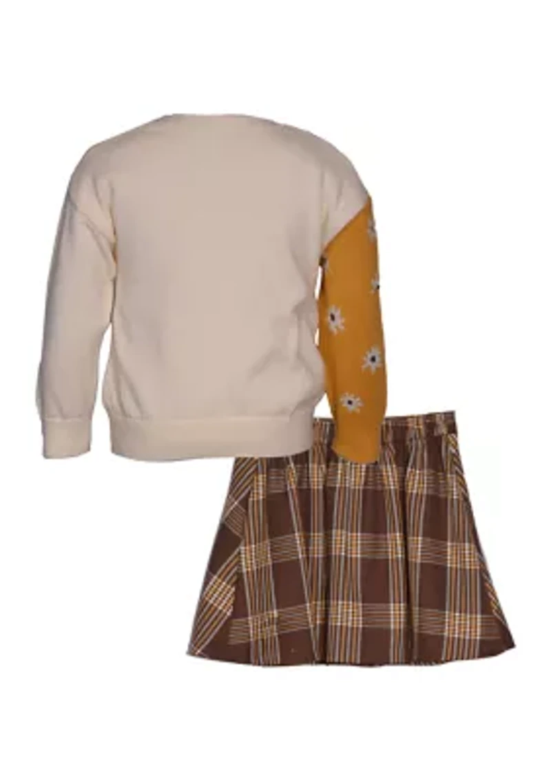 Girls 4-6x Giraffe Sweater Set