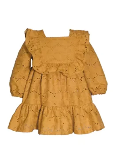 Girls 4-6x Eyelet Bib Front Dress