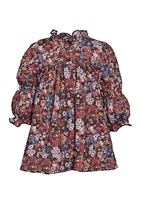 Girls 4-6x Floral Printed Dress