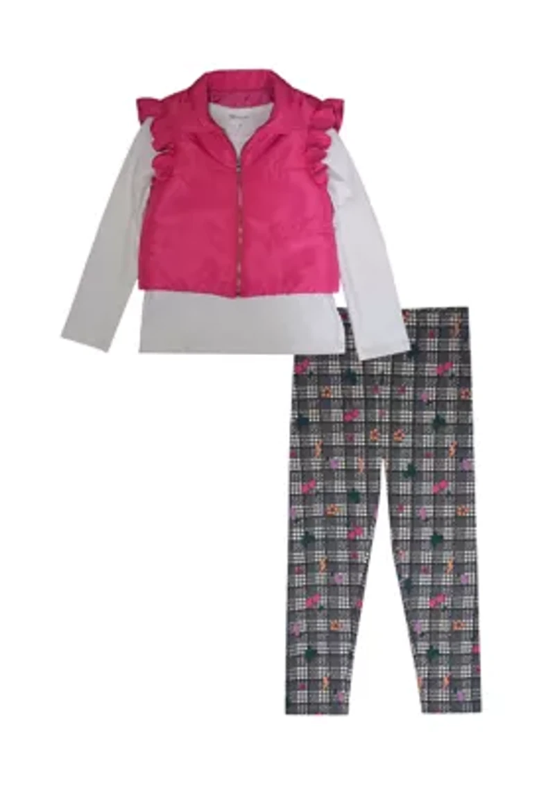 Girls 4-6x Puffer Legging Set