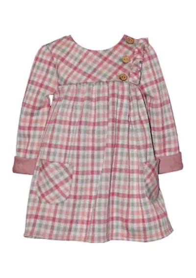 Girls 4-6x Plaid Printed Pocket Dress