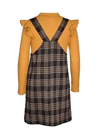 Girls 7-16 Plaid Jumper and Dress Set