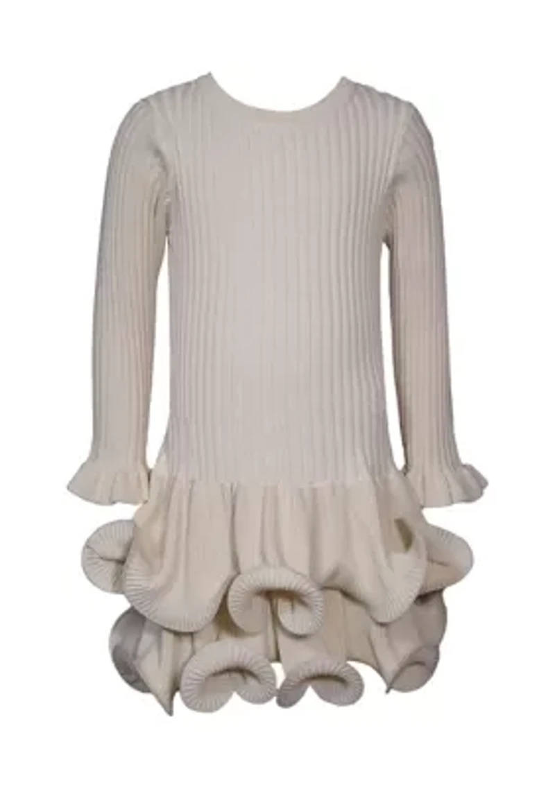 Girls 7-16 Cable Knit Sweater Dress