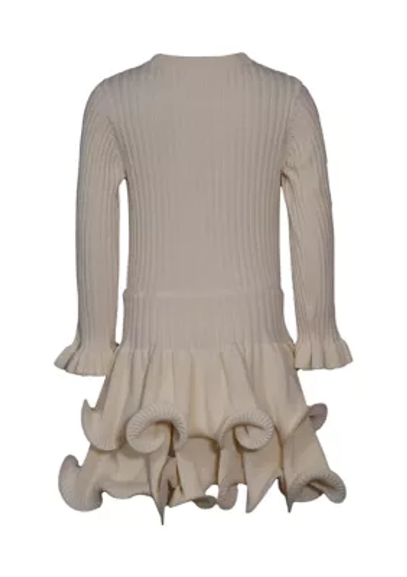 Girls 7-16 Cable Knit Sweater Dress
