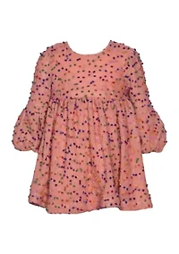 Girls 7-16 Novelty Confetti Dot Dress
