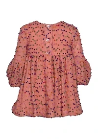 Girls 7-16 Novelty Confetti Dot Dress