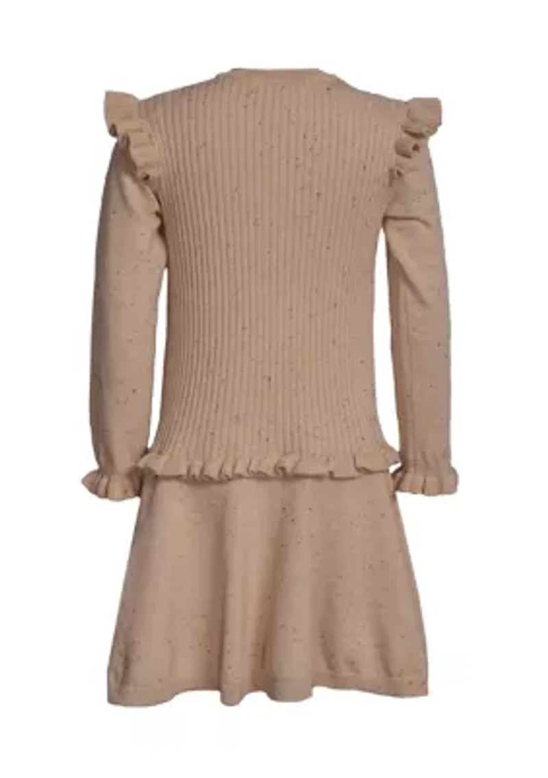 Girls 7-16 Cable Knit Sweater Dress