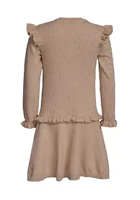 Girls 7-16 Cable Knit Sweater Dress