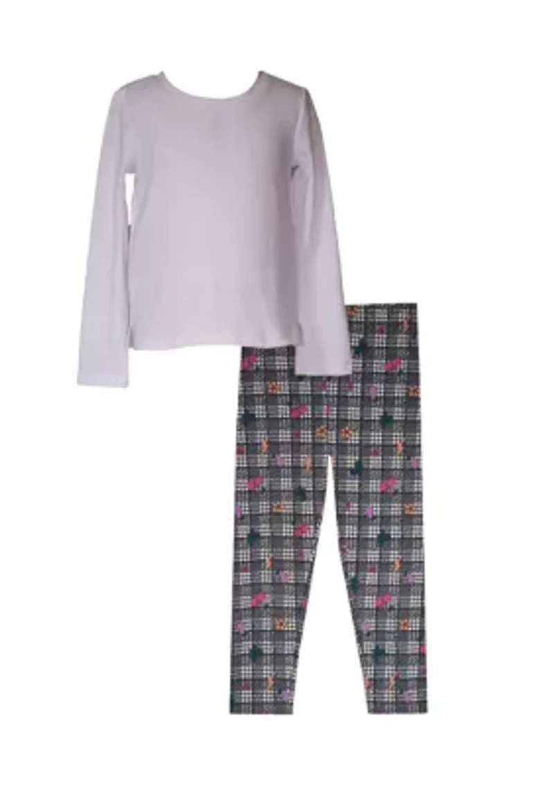 Girls 7-16 Pink Puffer Set