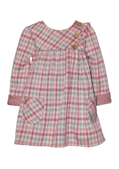 Girls 7-16  Plaid Pocket Dress