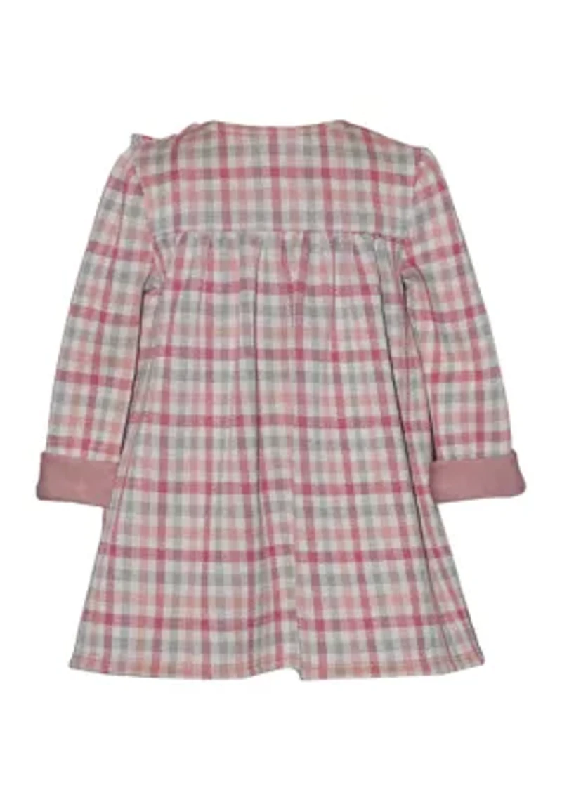 Girls 7-16  Plaid Pocket Dress