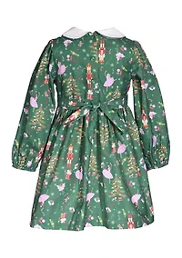 Girls 4-6x Smocked Nutcracker Dress