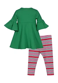 Girls 4-6x Christmas Ornaments Dress Set