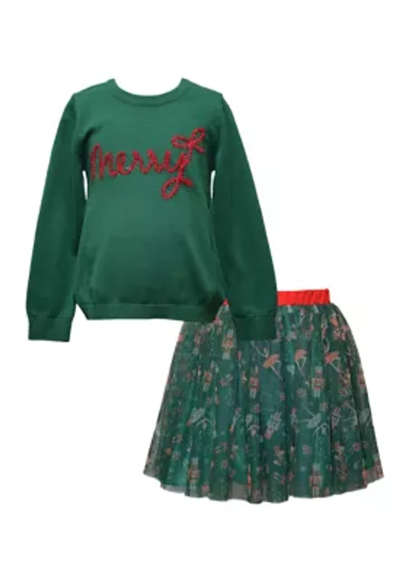 Girls 4-6 Merry Skirt Set