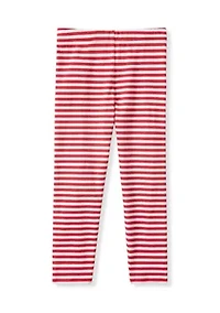 Girls 4-6x Santa Striped Leggings Set