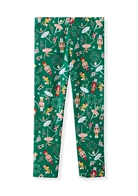 Girls 4-6x Red Nutcracker All-Over Printed Leggings Set