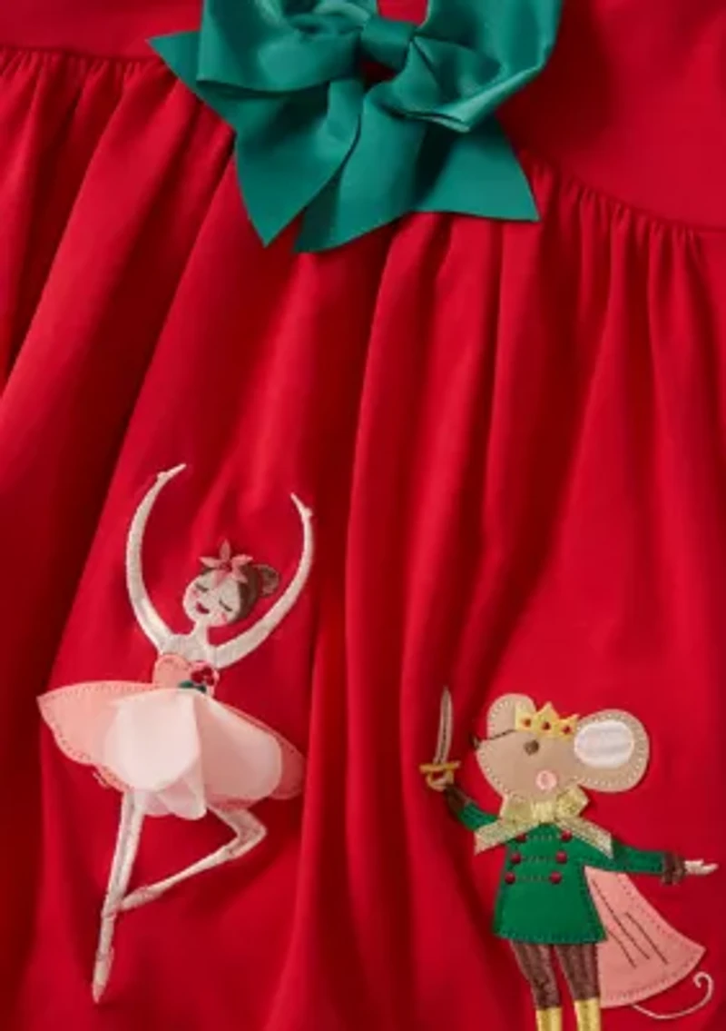 Girls 4-6x Red Nutcracker All-Over Printed Leggings Set