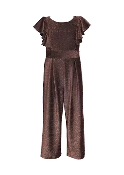 Girls 7-16 Metallic Jumper