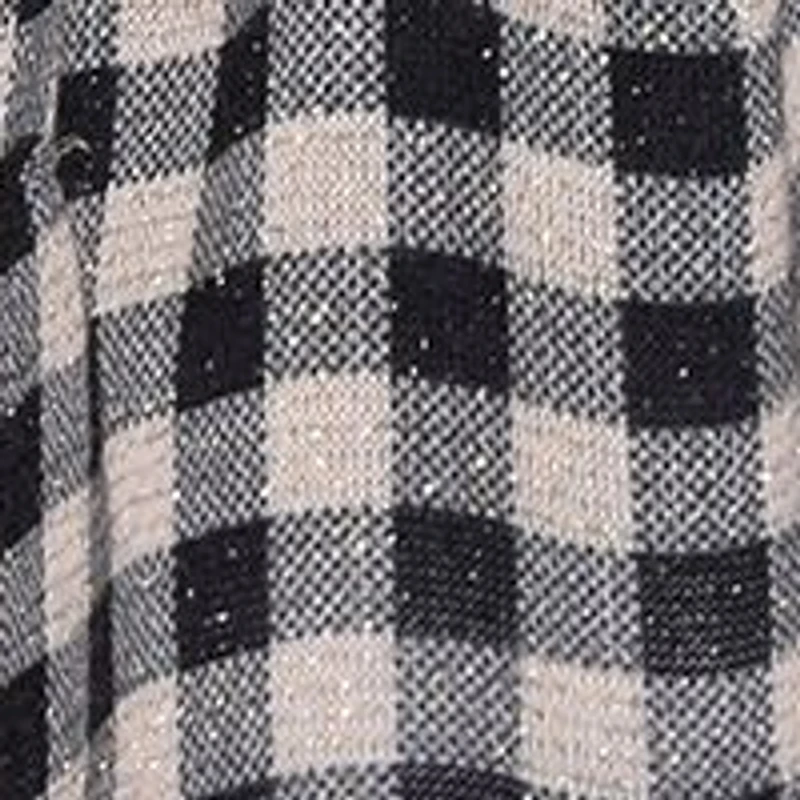 Girls 7-16 Metallic Checkered Dress