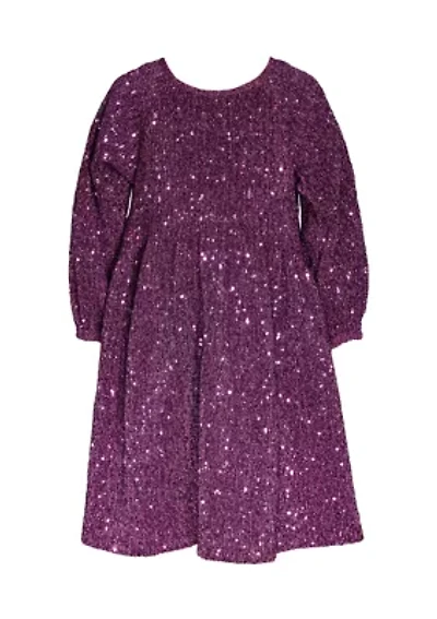 Girls 7-16 Sparkled Knit Dress