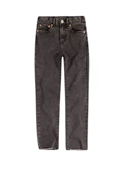 Girls 4-6x High Rise Ankle Straight Jeans