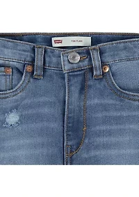 Girls 4-6x High Rise Flare Jeans