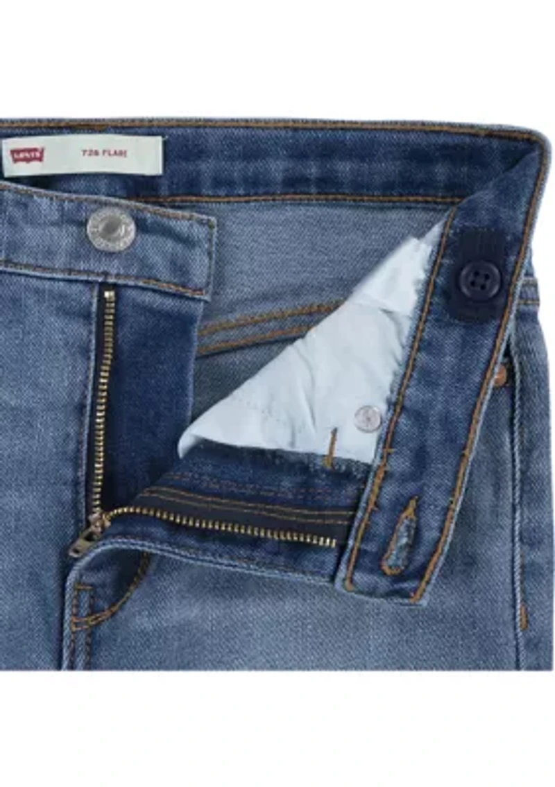 Girls 4-6x High Rise Flare Jeans