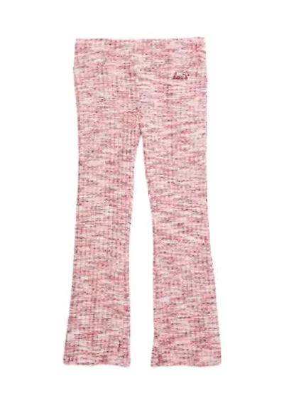 Girls 4-6x Space Dye Flare Knit Leggings