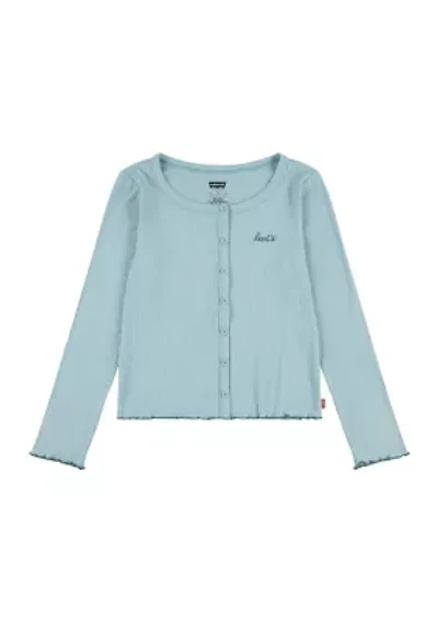 Girls 4-6x Ribbed Top
