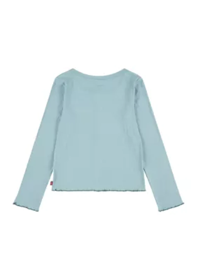 Girls 4-6x Ribbed Top