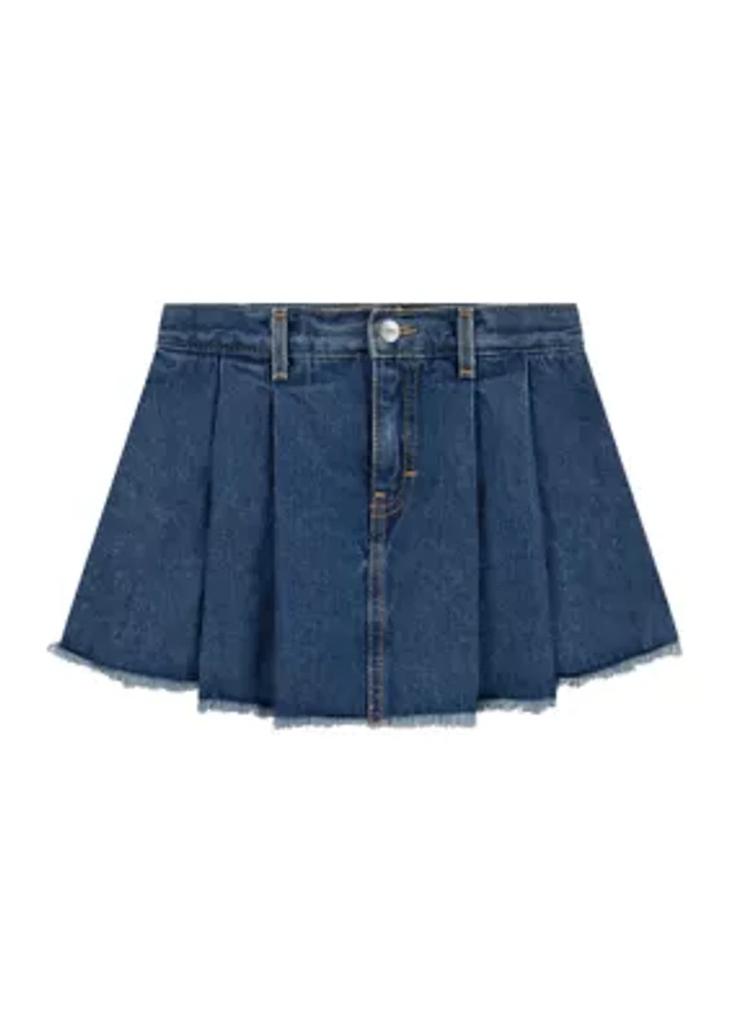 Girls 4-6x Denim Pleated Skort