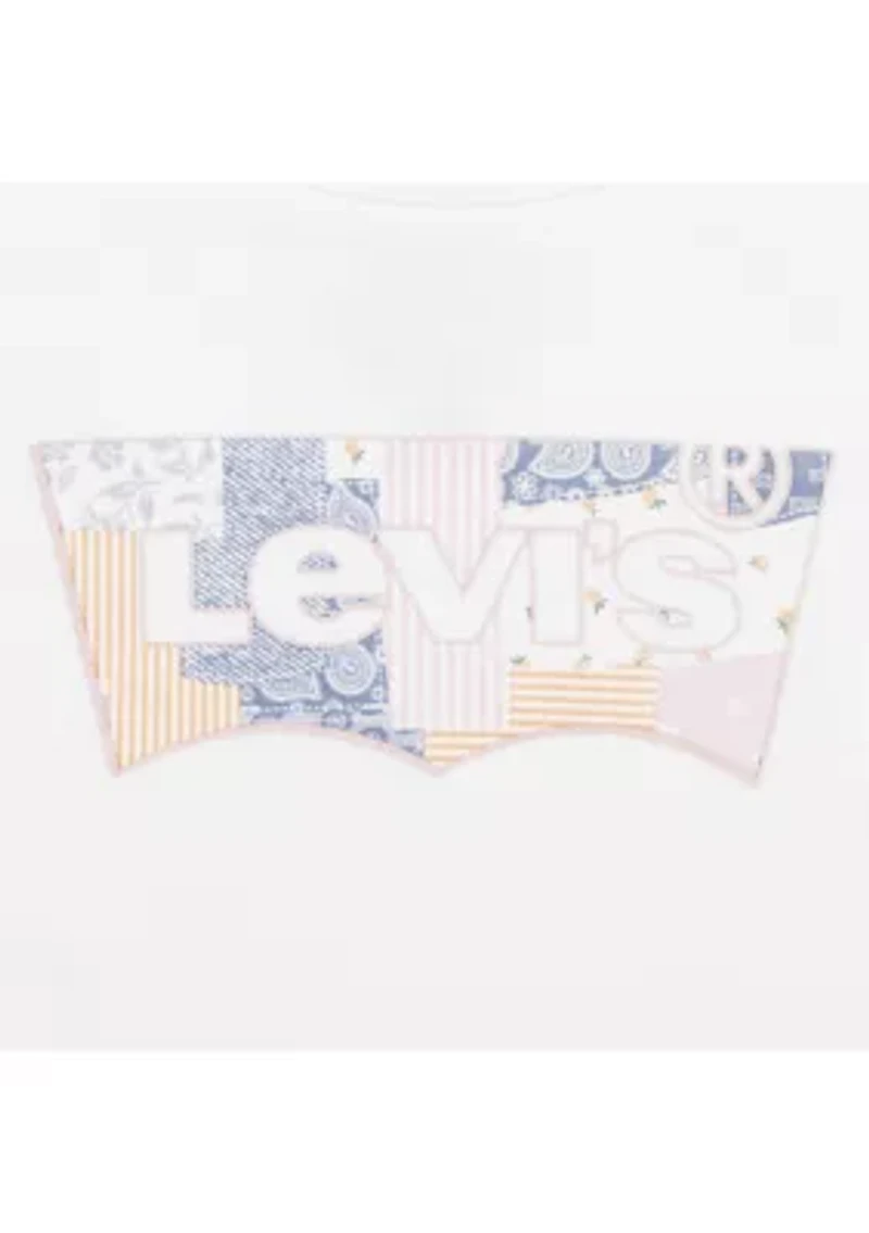 Girls 4-6x Patchwork Batwing Graphic T-Shirt