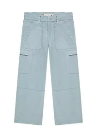 Girls 4-6x Lightweight Wide Cargo Pants