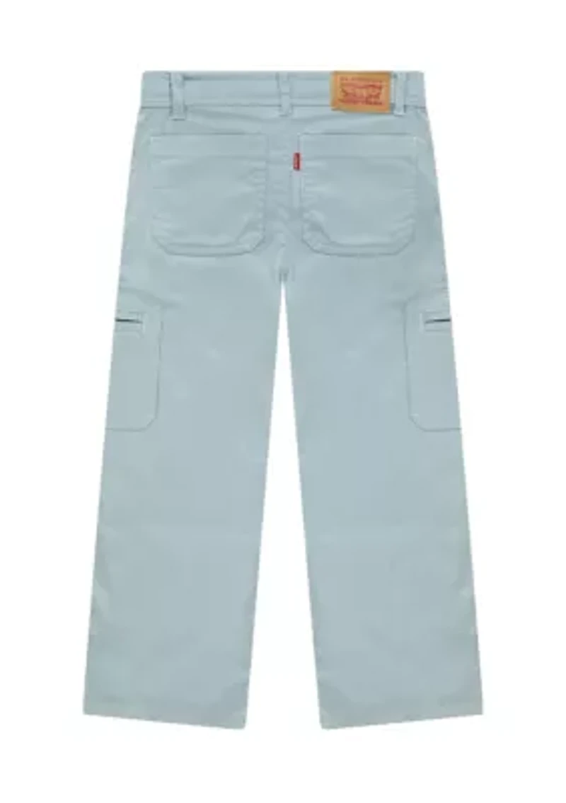 Girls 4-6x Lightweight Wide Cargo Pants