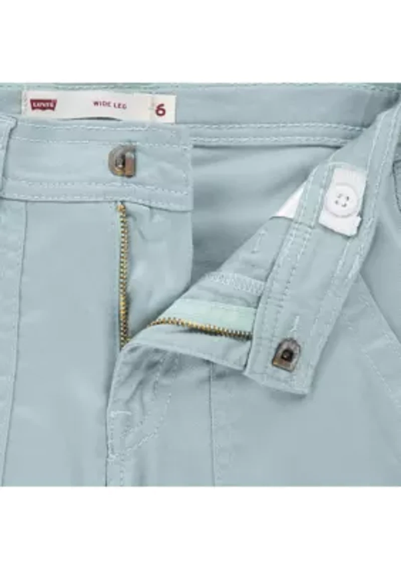 Girls 4-6x Lightweight Wide Cargo Pants