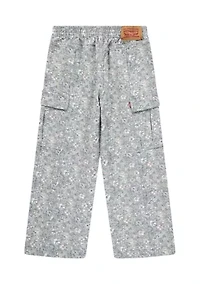 Girls 4-6x Twill Baggy Wide Leg Cargo Pants