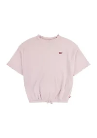 Girls 4-6x Waffle Knit Top