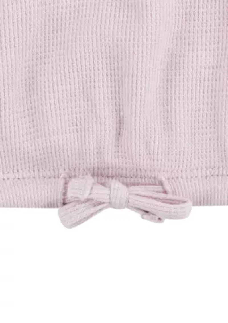 Girls 4-6x Waffle Knit Top