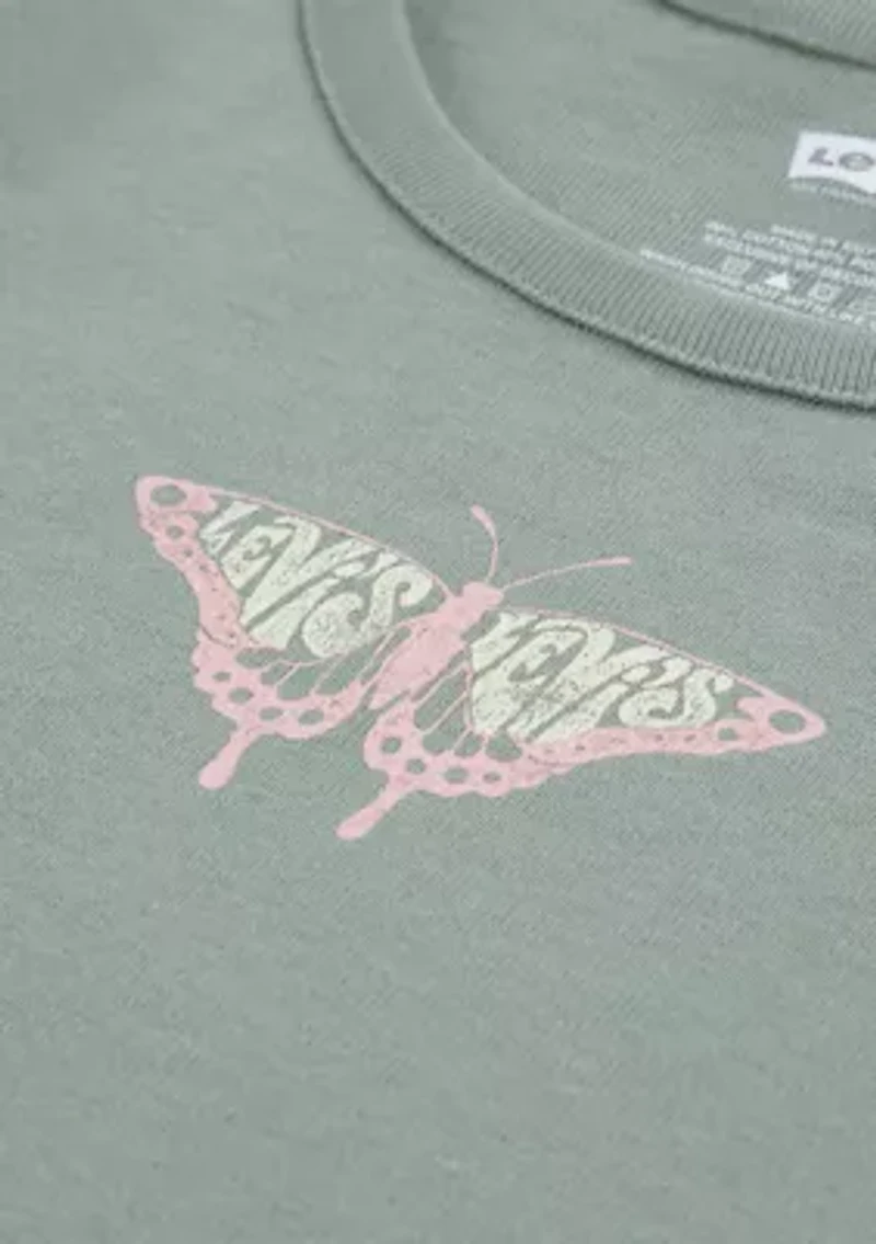 Girls 4-6x Double Layer Knit Top