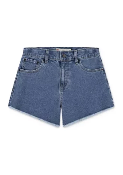 Girls 4-6x Denim A-Line Shorts