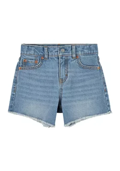 Girls 4-6x Denim A-Line Shorts