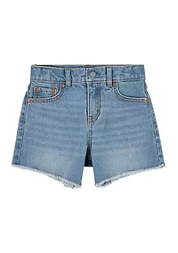 Girls 4-6x Denim A-Line Shorts