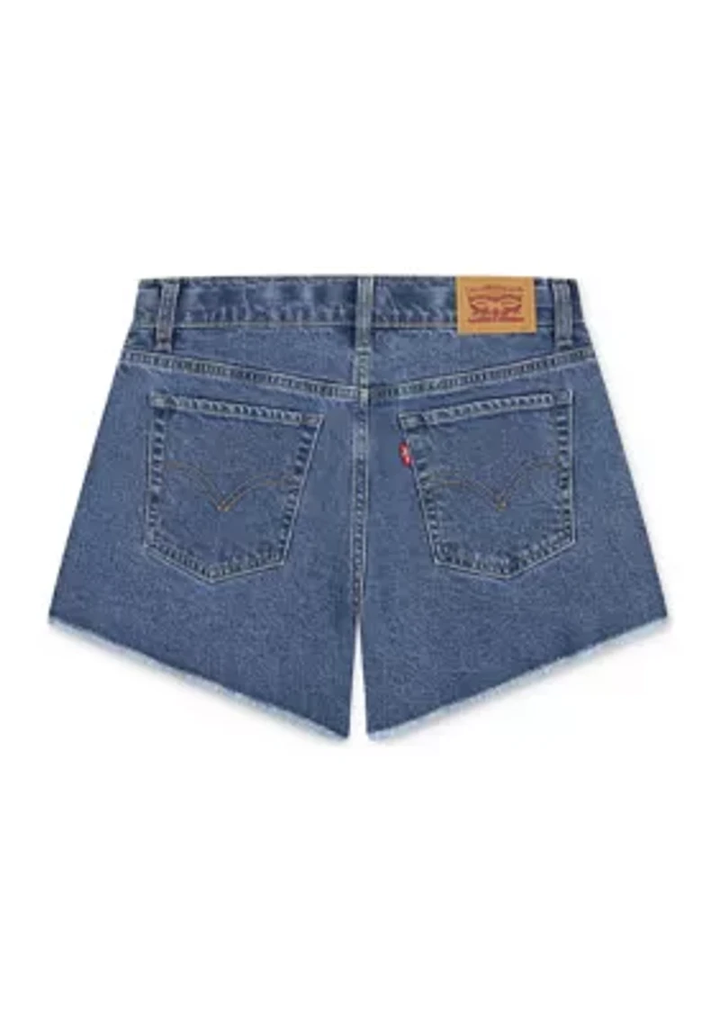Girls 4-6x Denim A-Line Shorts