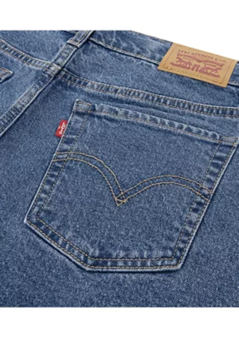 Girls 4-6x Denim A-Line Shorts