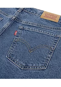 Girls 4-6x Denim A-Line Shorts