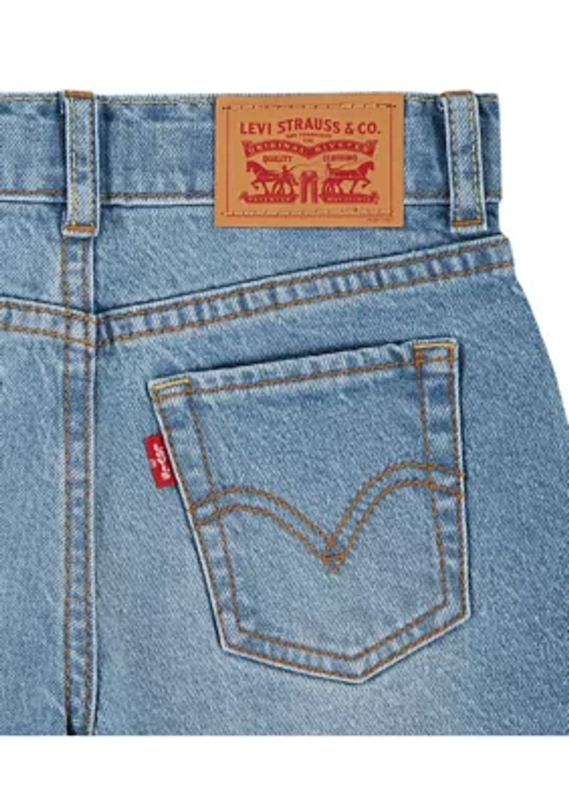 Girls 4-6x Denim A-Line Shorts