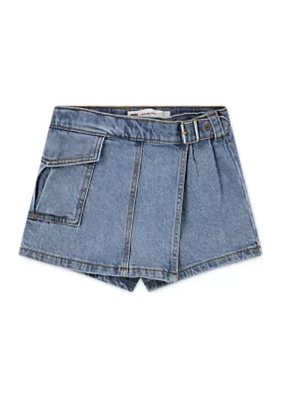 Girls 4-6x High Rise Cargo Skort